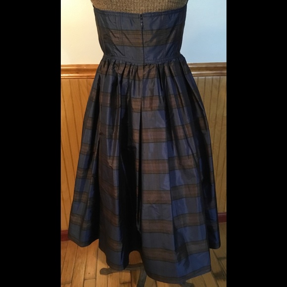 J. Crew silk plaid formal dress - Picture 4 of 11